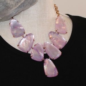 RARE Kendra Scott Lilac Necklace ROSE GOLD.